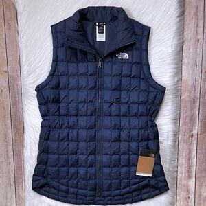 The North Face Women’s ThermoBall Insulated Vest In Summit Navy